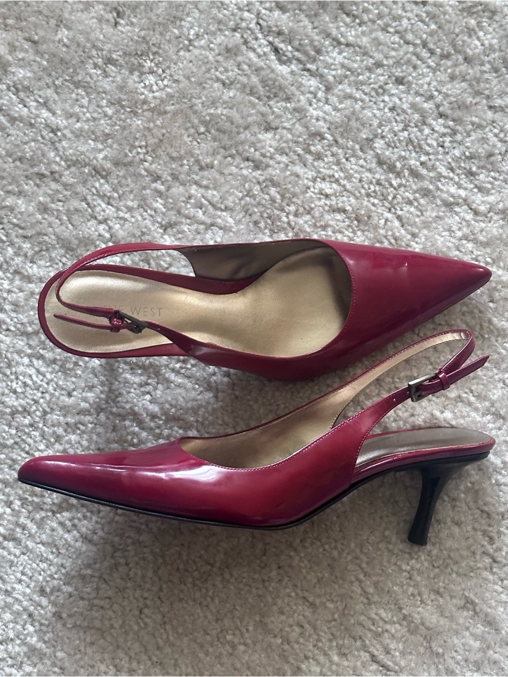 Nine West - Slingback Pointed Kitten Heels